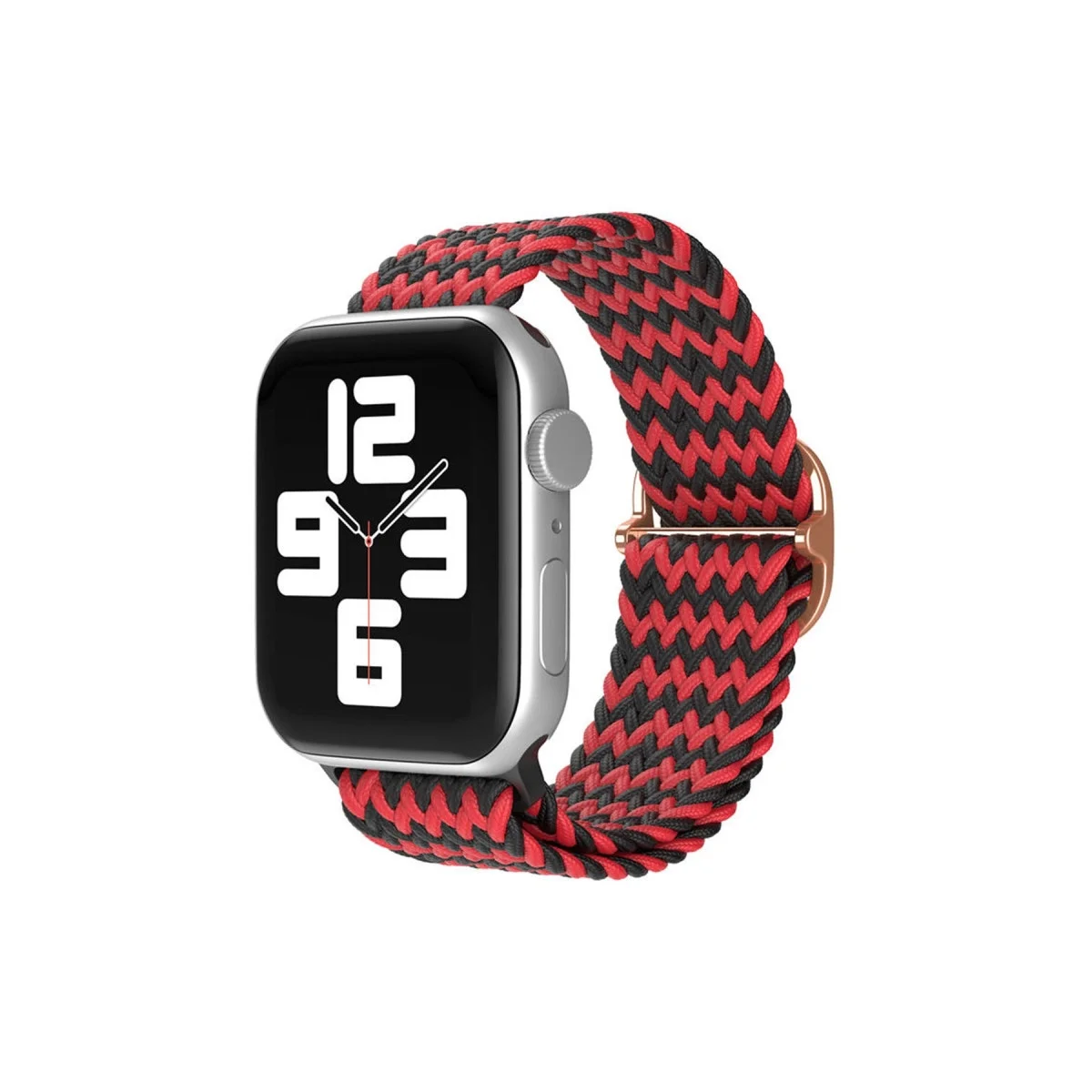 Apple Watch 42mm Kordon - Zigzag Kırmızı-siyah Apple Watch 42mm Kordon - Zigzag Kırmızı-siyah
