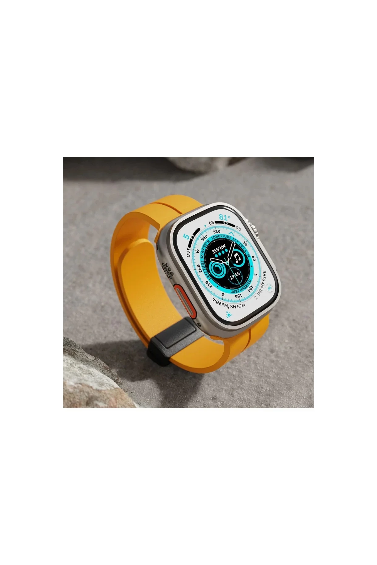 Apple Watch 42mm KR412 Elegance Stylısh Kordon - Pudra Apple Watch 42mm KR412 Elegance Stylısh Kordon - Pudra - Görsel 4