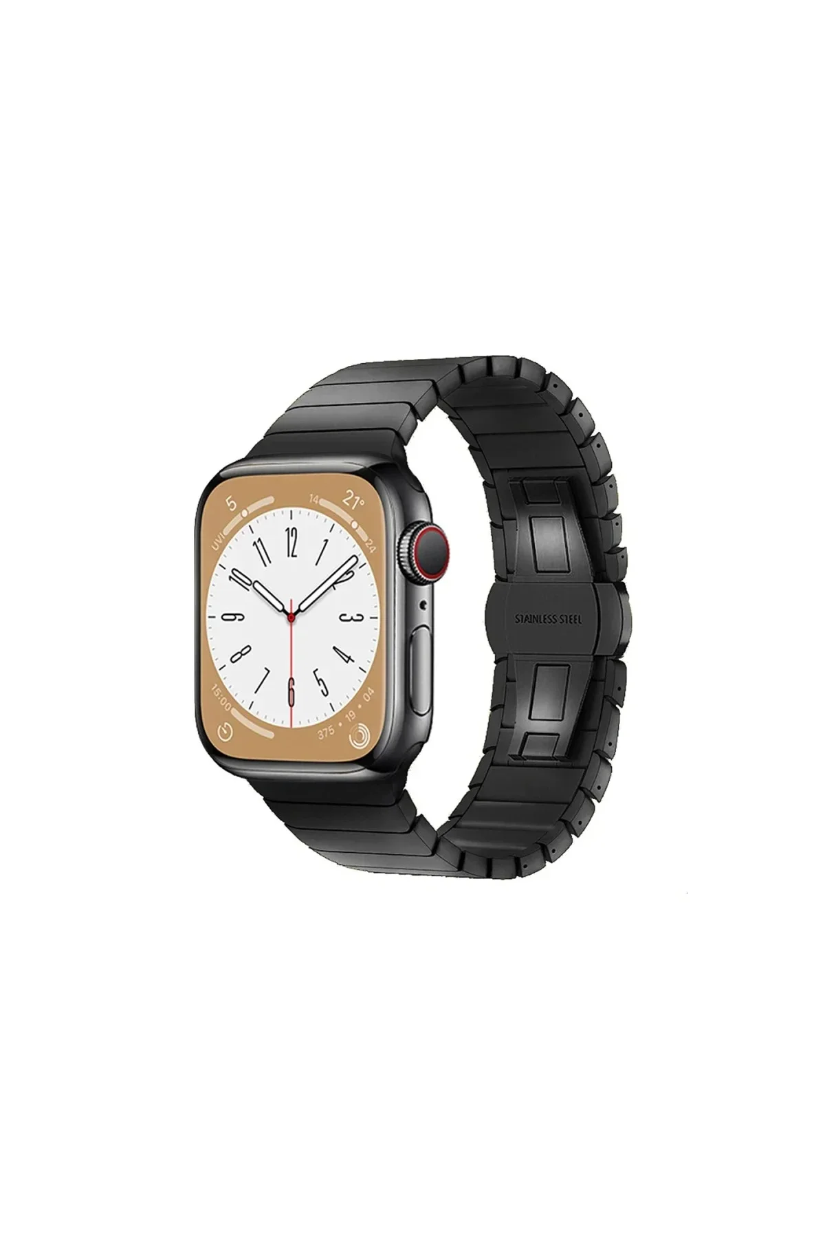 Apple Watch 42mm KR416 Huks Kordon - Siyah