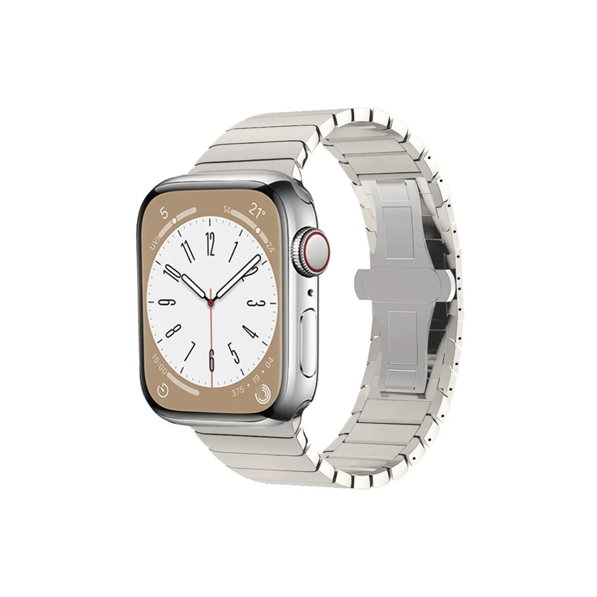 Apple Watch 42mm Kr413 Fine Steel Kordon (saat Değildir) - Yıldız Işığı Apple Watch 42mm Kr413 Fine Steel Kordon (saat Değildir) - Yıldız Işığı
