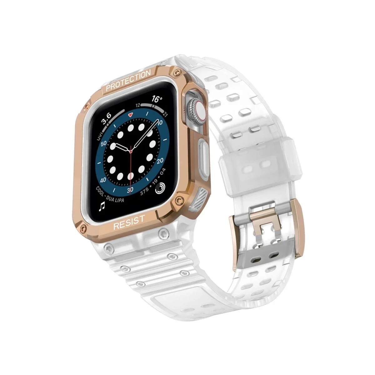Apple Watch 42mm KR401 Silikon Kordon - Beyaz-Rose Fiyatı, Yorumları ve Özellikleri
