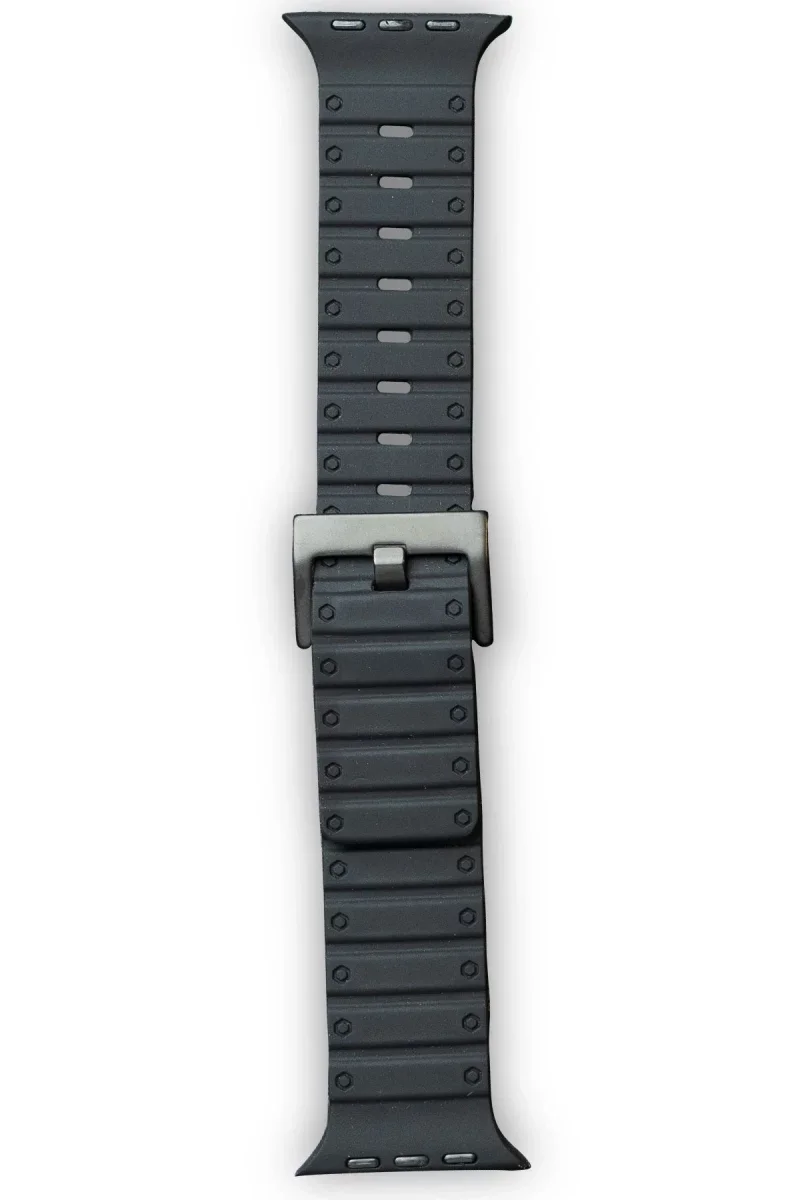 Apple Watch 42mm Magnus Mıknatıslı Silikon Kordon - Siyah Apple Watch 42mm Magnus Mıknatıslı Silikon Kordon - Siyah