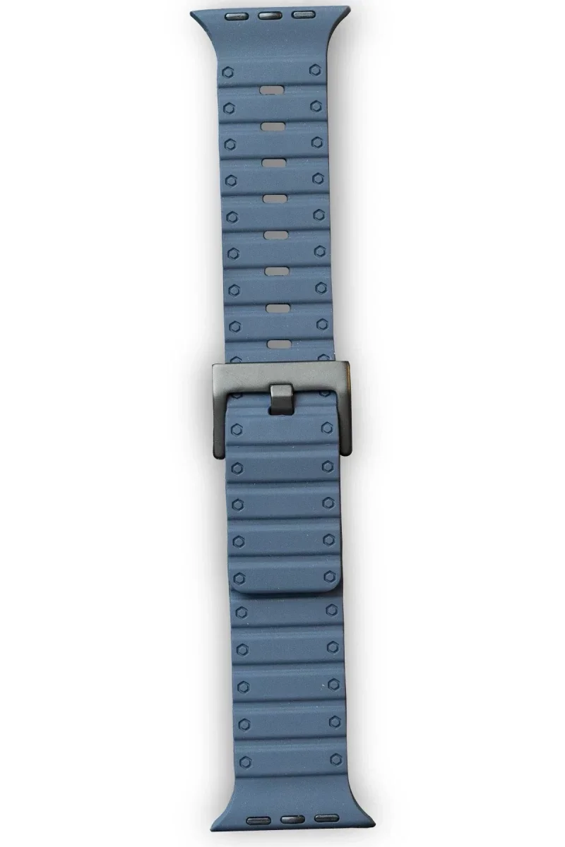 Apple Watch 42mm Magnus Mıknatıslı Silikon Kordon - Mavi Apple Watch 42mm Magnus Mıknatıslı Silikon Kordon - Mavi