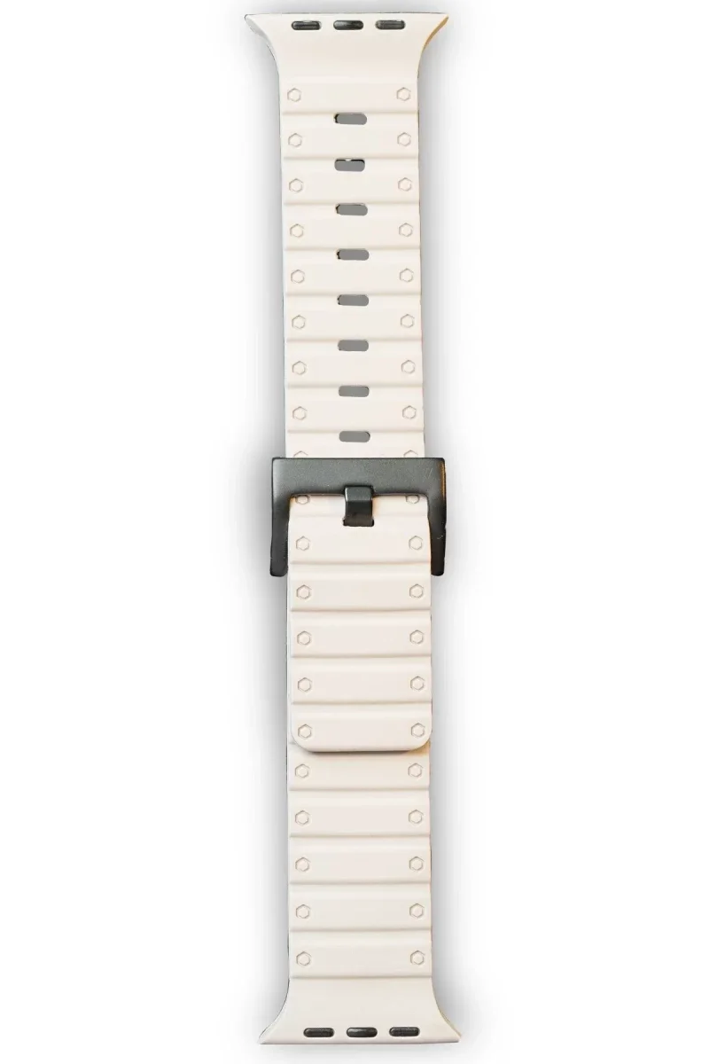 Apple Watch 42mm Magnus Mıknatıslı Silikon Kordon - Yıldız Işığı Apple Watch 42mm Magnus Mıknatıslı Silikon Kordon - Yıldız Işığı