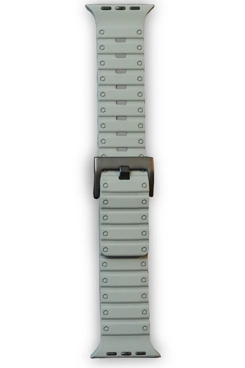 Apple Watch 42mm Magnus Mıknatıslı Silikon Kordon - Gri Apple Watch 42mm Magnus Mıknatıslı Silikon Kordon - Gri