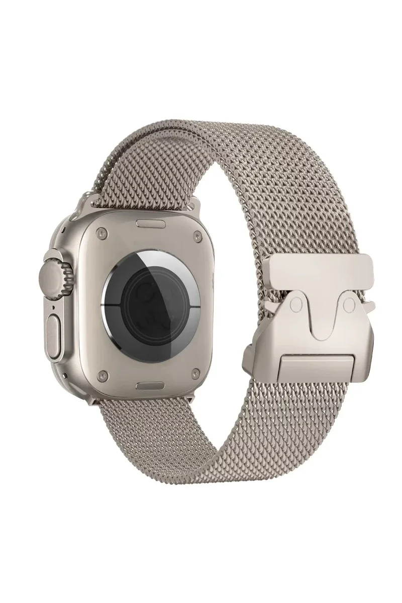 Apple Watch 42mm Milano Metal Kordon - Titan Gri