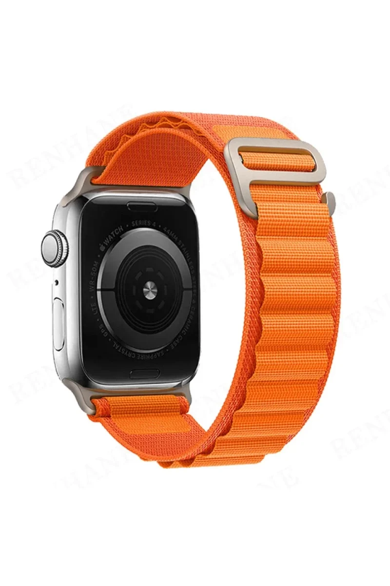 Apple Watch 42mm Mountain Kordon - Turuncu Apple Watch 42mm Mountain Kordon - Turuncu