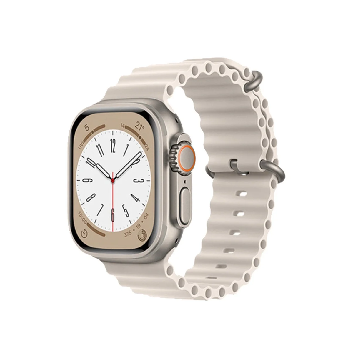 Apple Watch 42mm Ocean Kordon - Krem Apple Watch 42mm Ocean Kordon - Krem