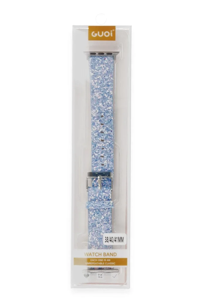 Apple Watch 42mm Starry Taşlı Kordon - Turkuaz