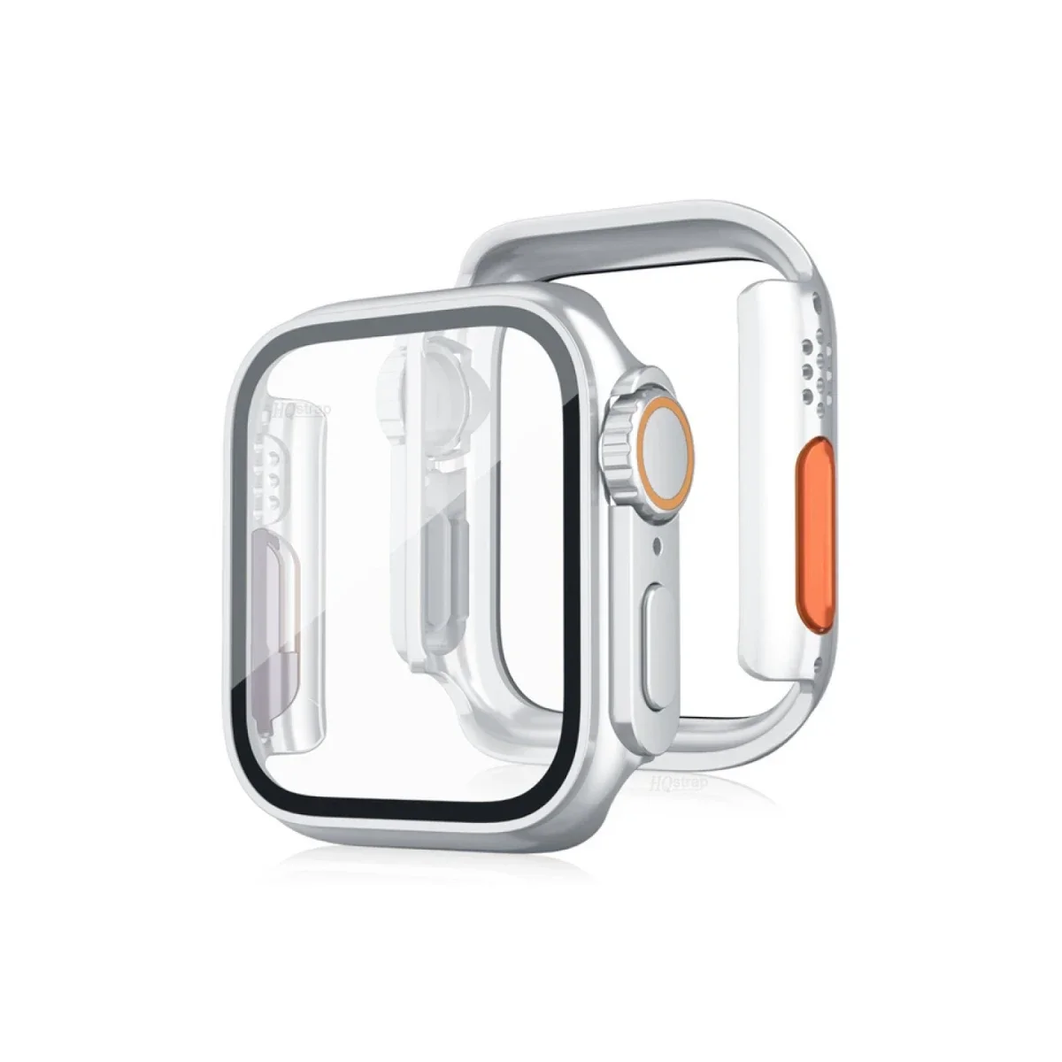 Apple Watch 44mm Watch 49mm Kasa Dönüştürücü ve Ekran Koruyucu - Gümüş Apple Watch 44mm Watch 49mm Kasa Dönüştürücü ve Ekran Koruyucu - Gümüş