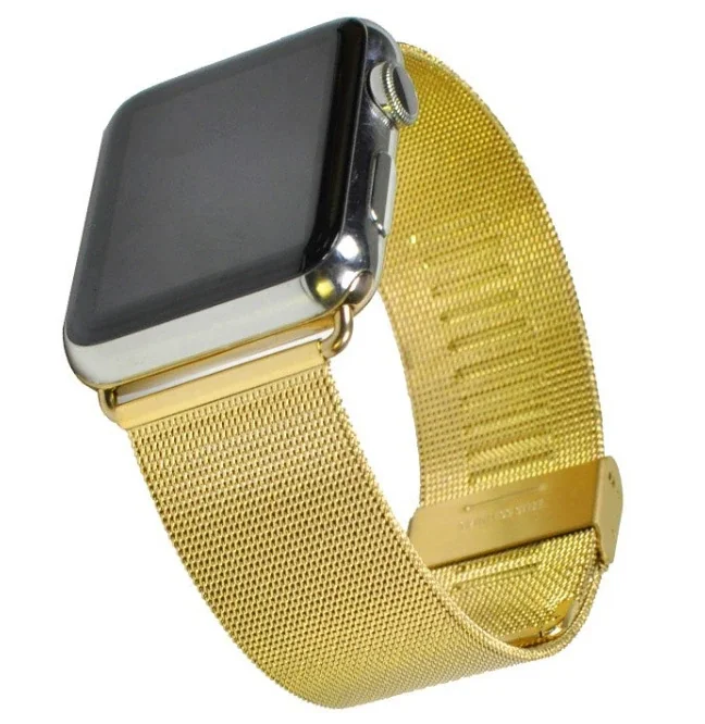 Apple Watch 7-8 41mm & 40mm 38mm Milano Metal Klasik Kayış - Uyumlu ve Şık