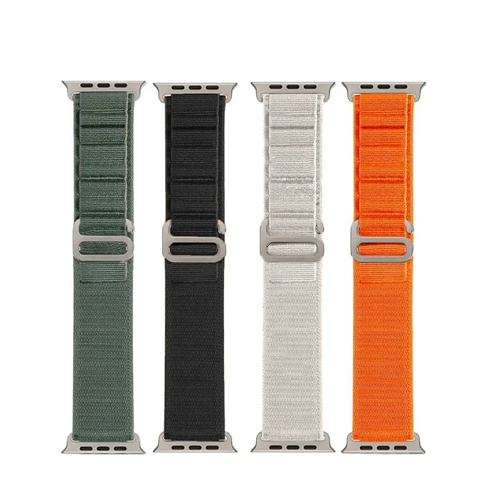 Apple Watch Alpine Loop Kayış 38/40/41 mm (Series 1-8) - İthaliye Kumaş Boyut Ayarlı