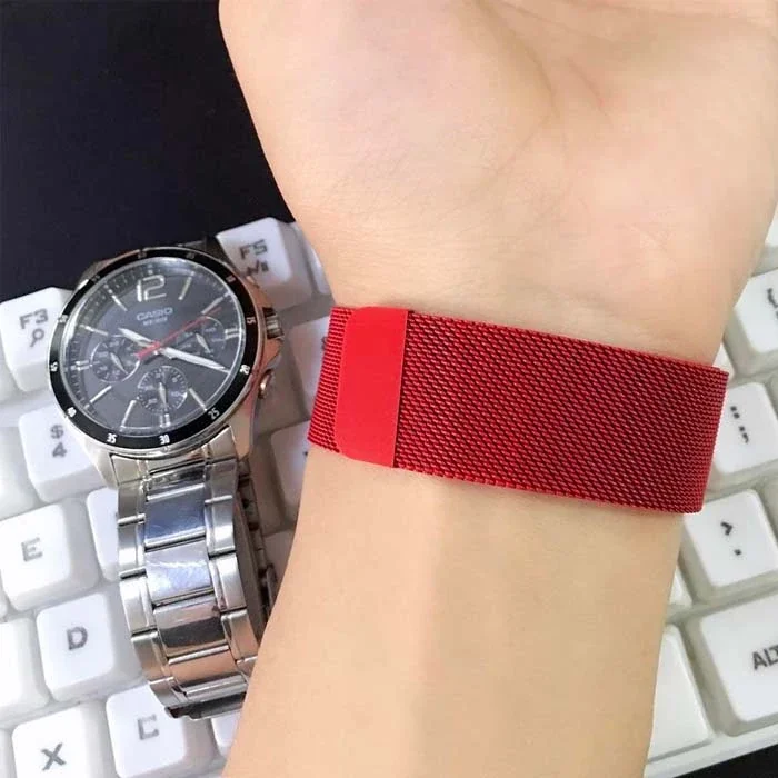 Apple Watch Milano Loop Metal Kayış - 45mm 44mm 42mm Uyumlu, Dayanıklı ve Şık
