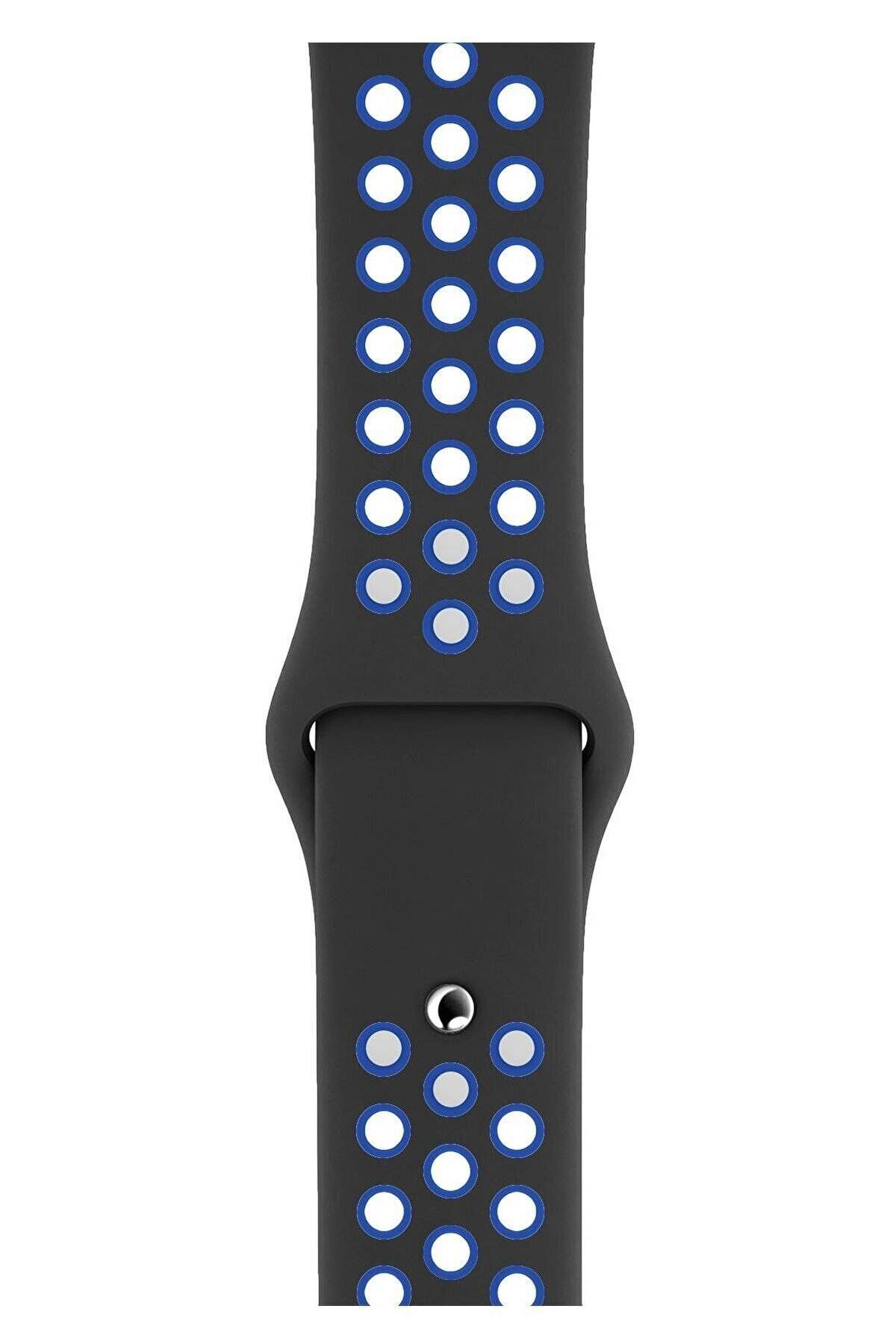 Piyasasepeti Apple Watch Series 9 41 Mm Fileli Kordon Siyah-Lacivert
