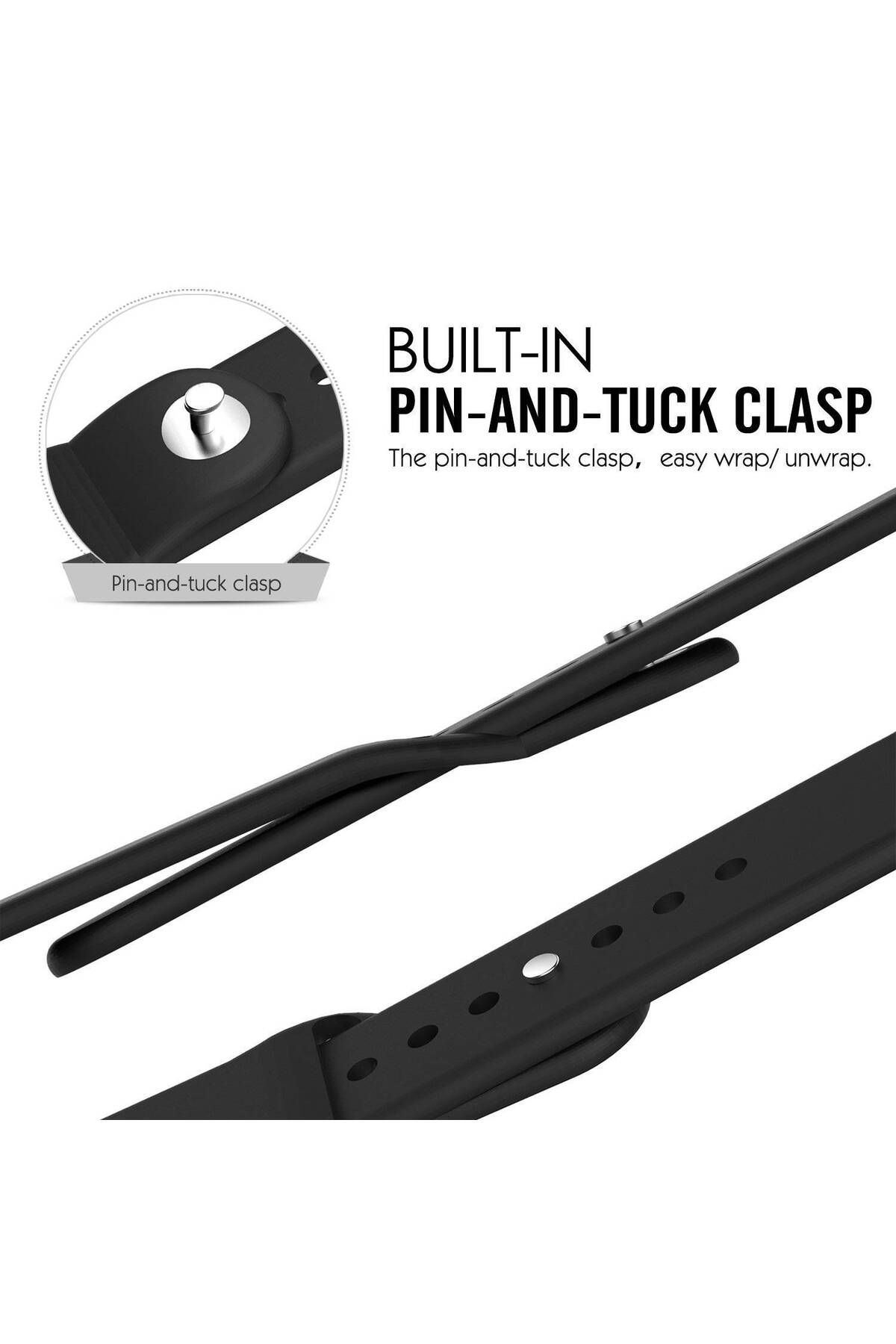 Piyasasepeti Apple Watch Series 9 41 Mm Fileli Kordon Siyah-Lacivert