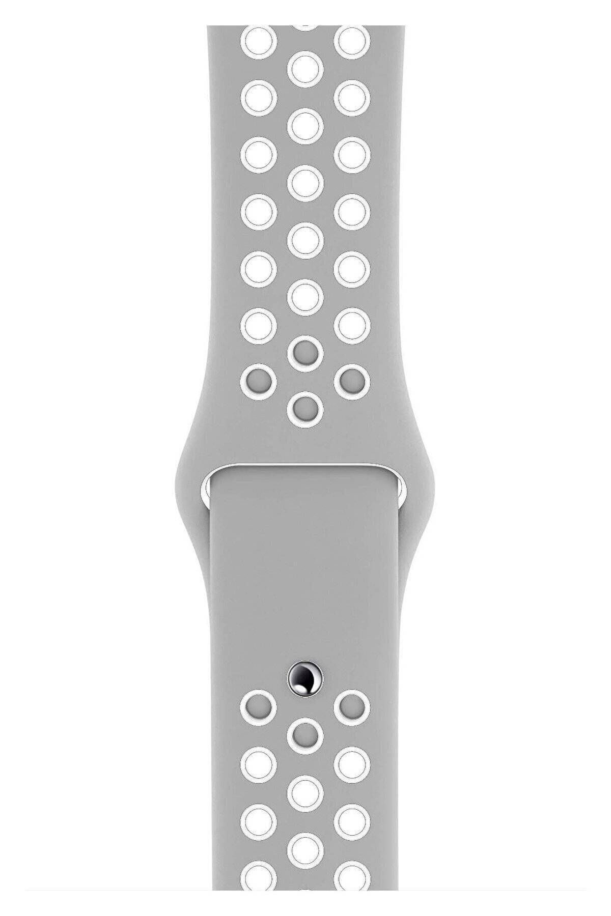 Piyasasepeti Apple Watch Series 2 38 Mm Fileli Kordon Gri-Beyaz