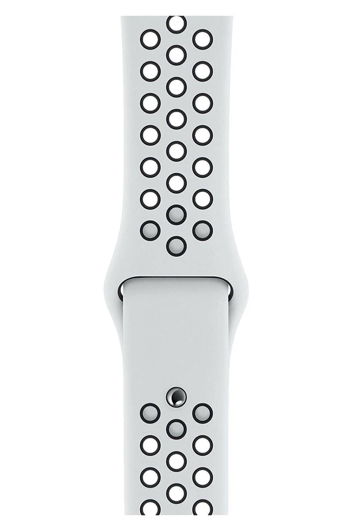 Piyasasepeti Apple Watch Series 2 40 Mm Fileli Kordon Beyaz-Siyah