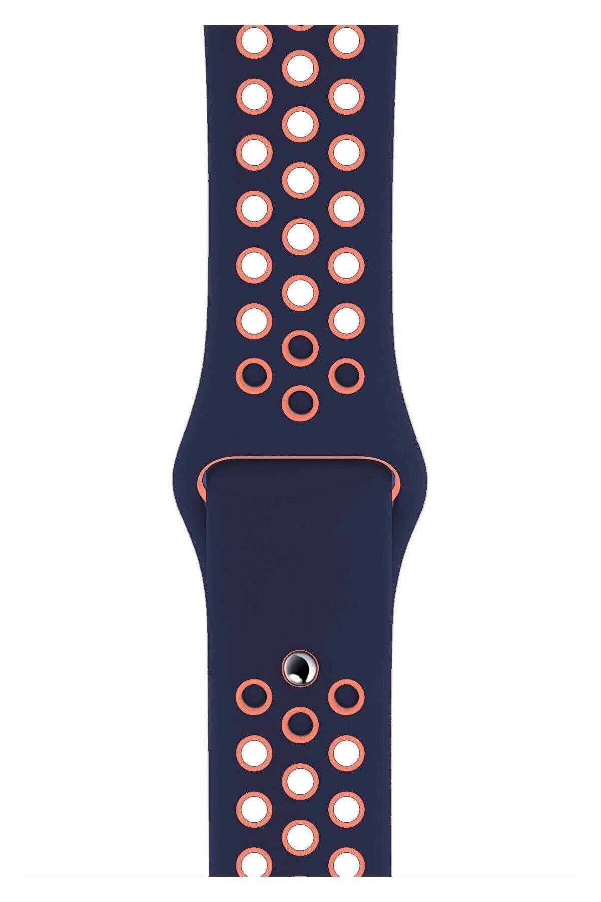 Piyasasepeti Apple Watch Series 2 42 Mm Fileli Kordon Lacivert-Pembe