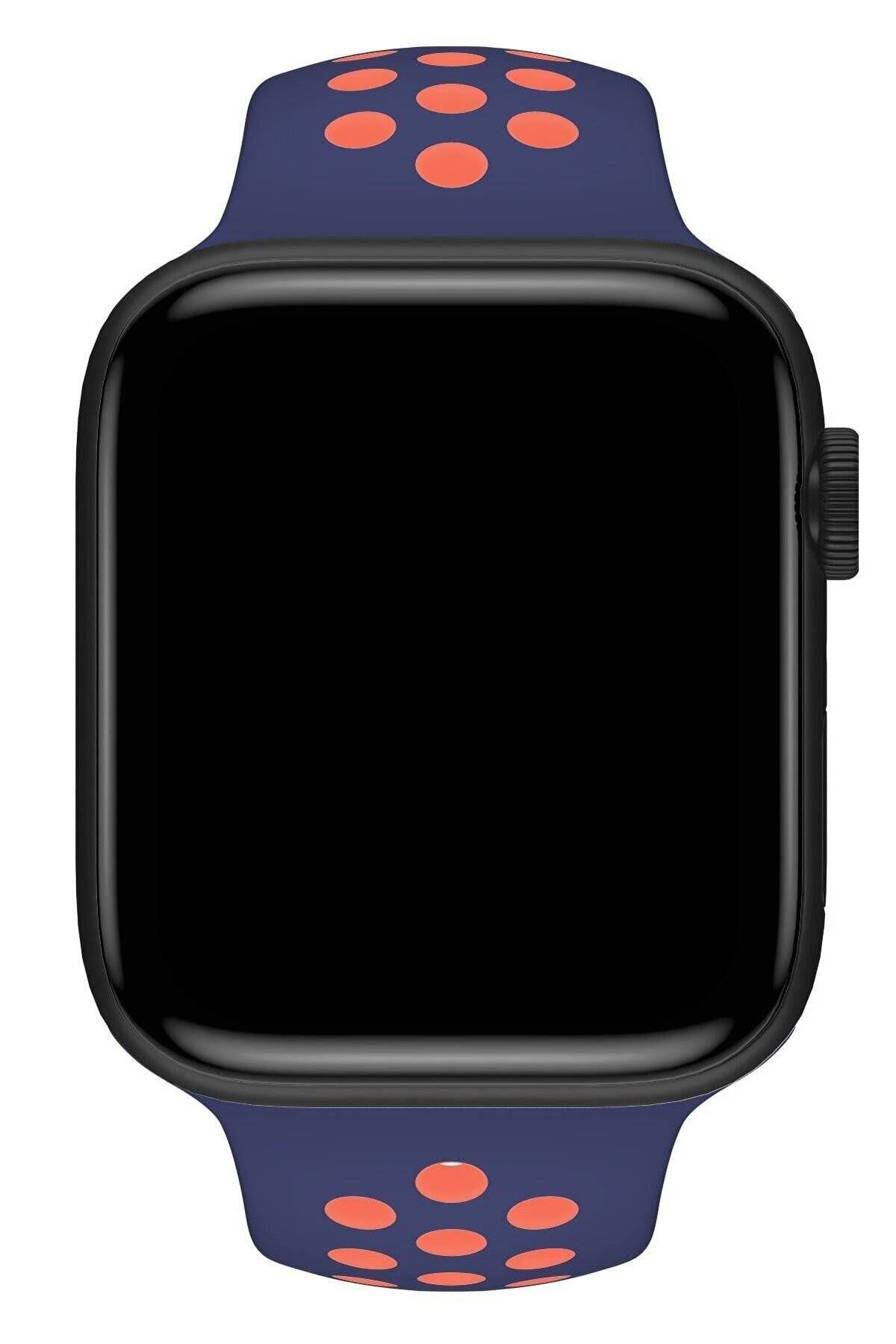 Piyasasepeti Apple Watch Series 2 42 Mm Fileli Kordon Lacivert-Pembe