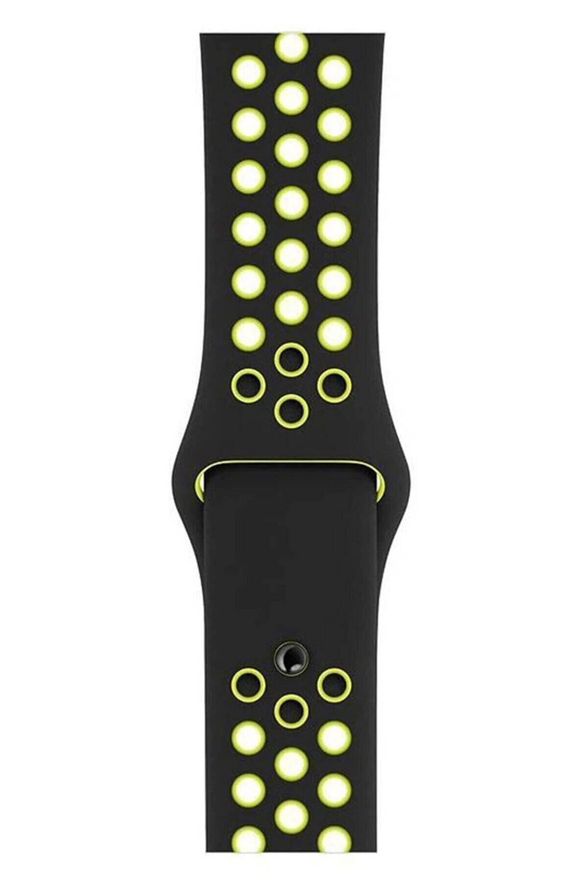 Piyasasepeti Apple Watch Series 2 42 Mm Fileli Kordon Siyah-Sari