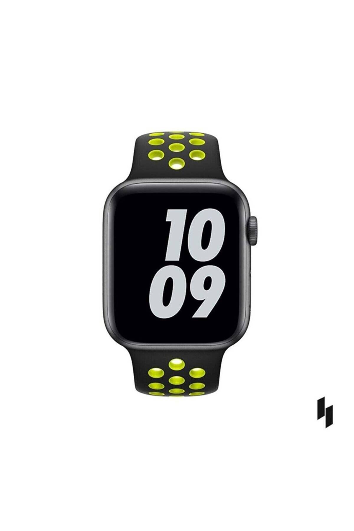 Piyasasepeti Apple Watch Series 2 42 Mm Fileli Kordon Siyah-Sari