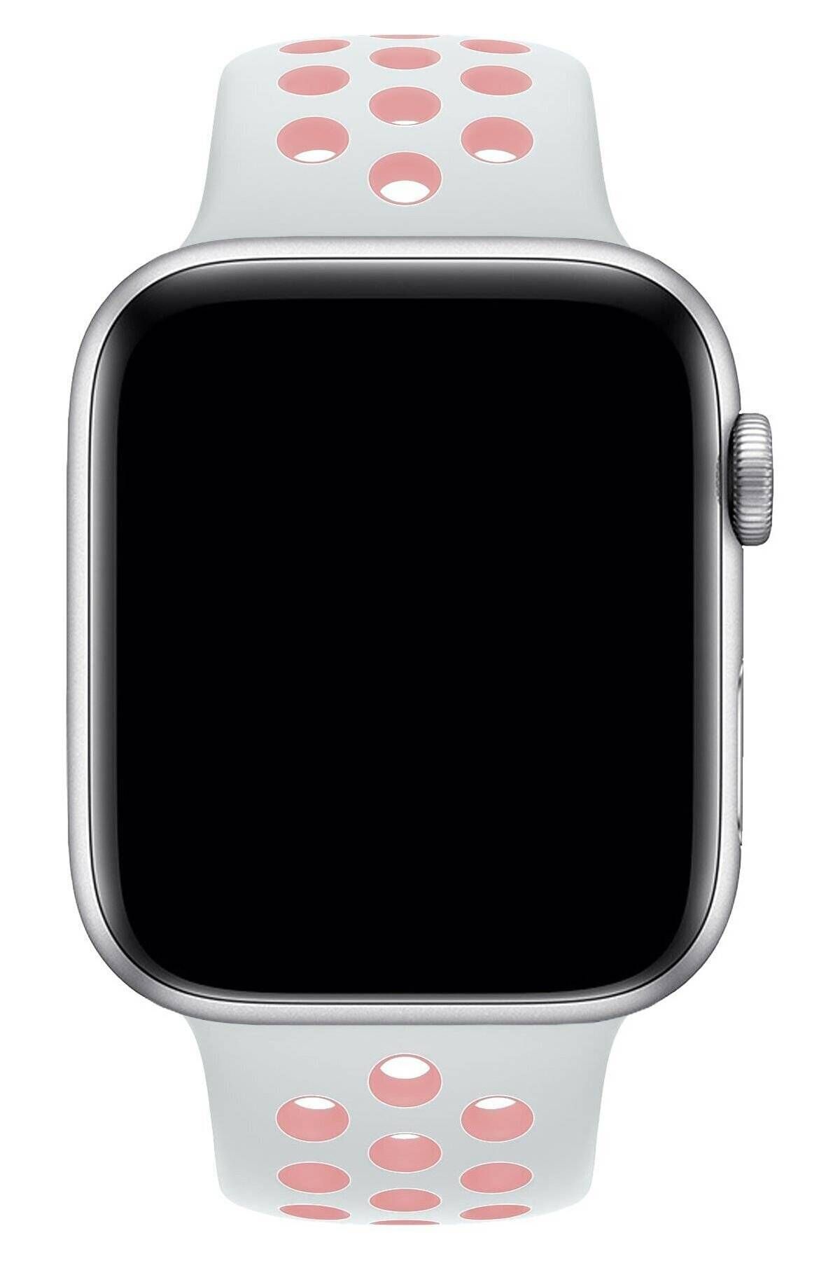 Piyasasepeti Apple Watch Series 2 44 Mm Fileli Kordon Beyaz-Pembe
