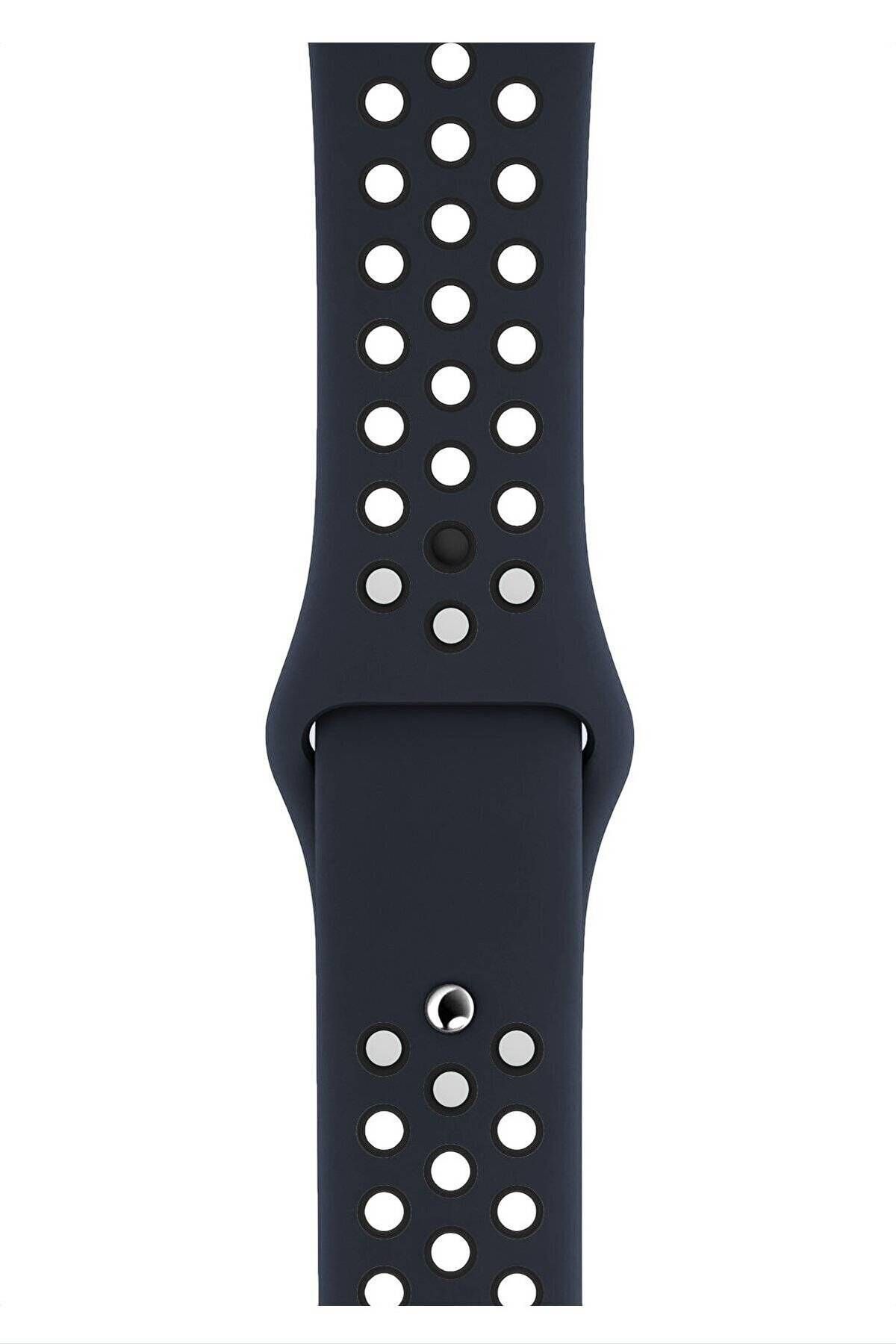 Piyasasepeti Apple Watch Series 3 38 Mm Fileli Kordon Lacivert-Siyah