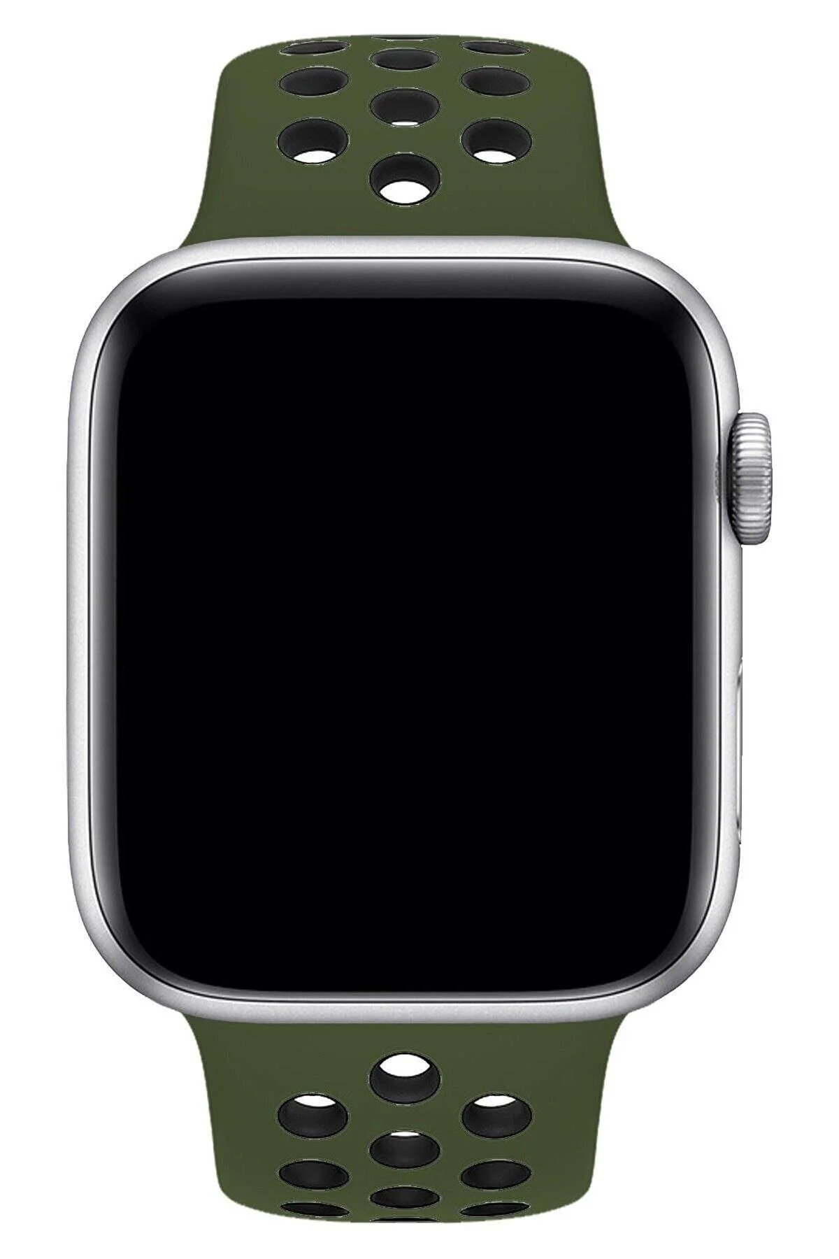 Apple Watch Series 2 42 MM Fileli Kordon Haki-Siyah