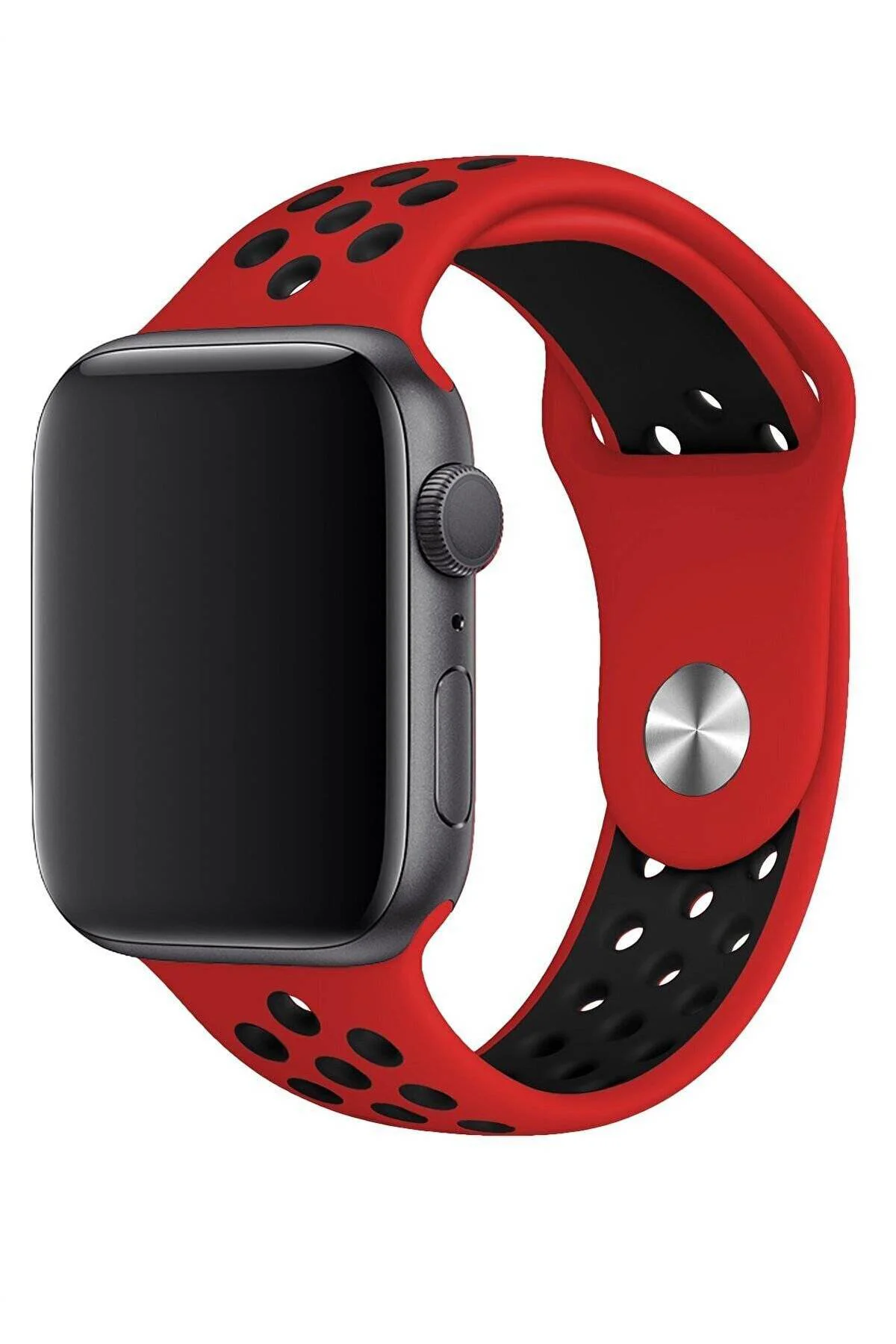 Apple Watch Series 2 38 MM Fileli Kordon Kırmızı-Siyah