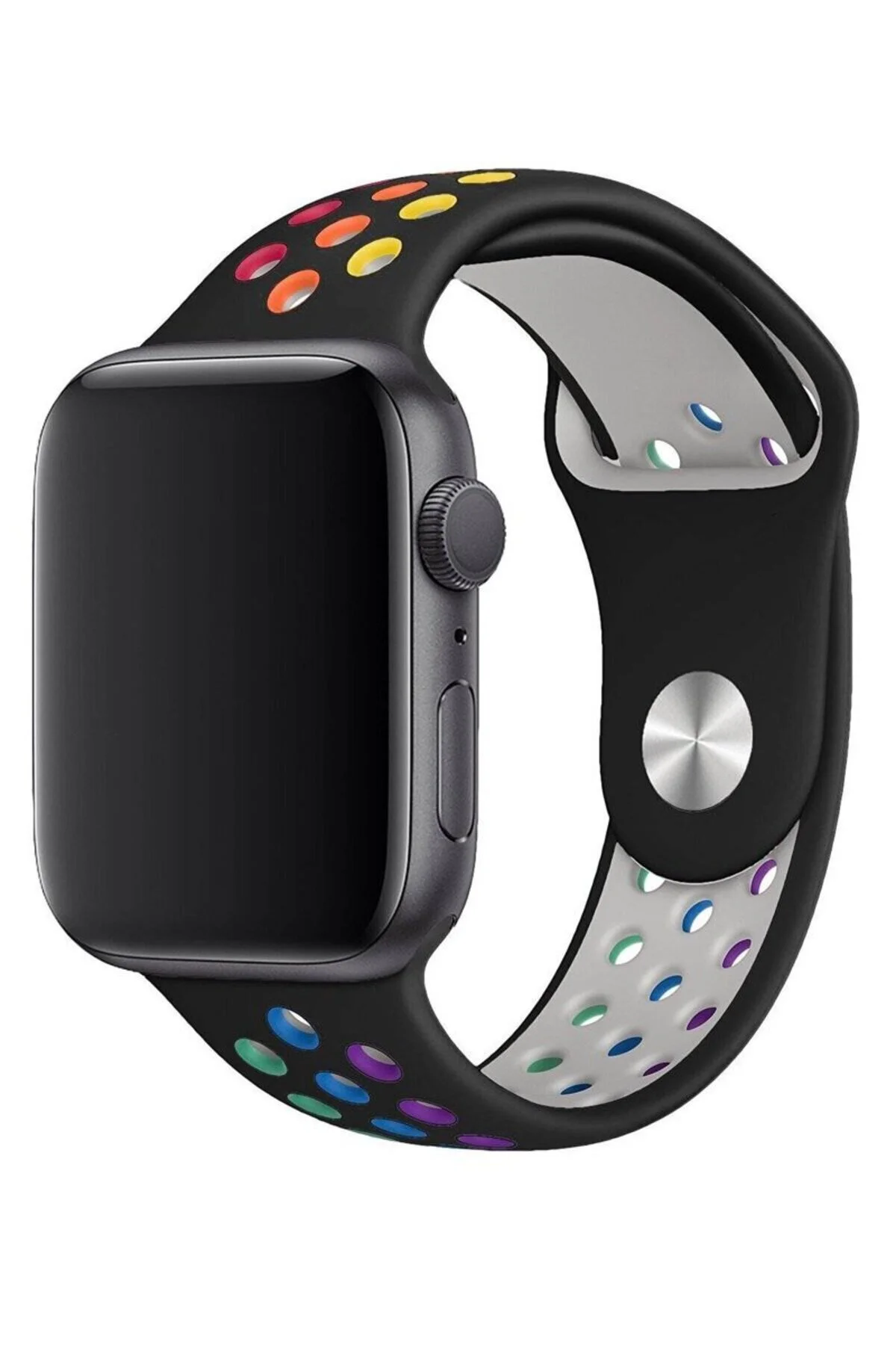 Apple Watch Series 2 42 MM Fileli Kordon Siyah-Renkli