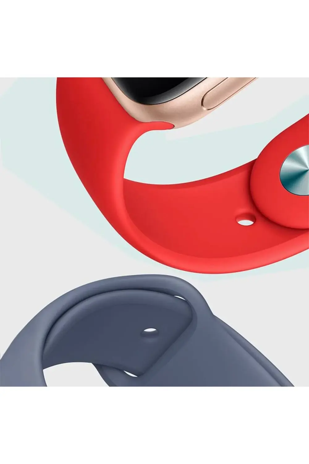 Apple Watch Series 3 42 MM Fileli Kordon Beyaz-Yeşil