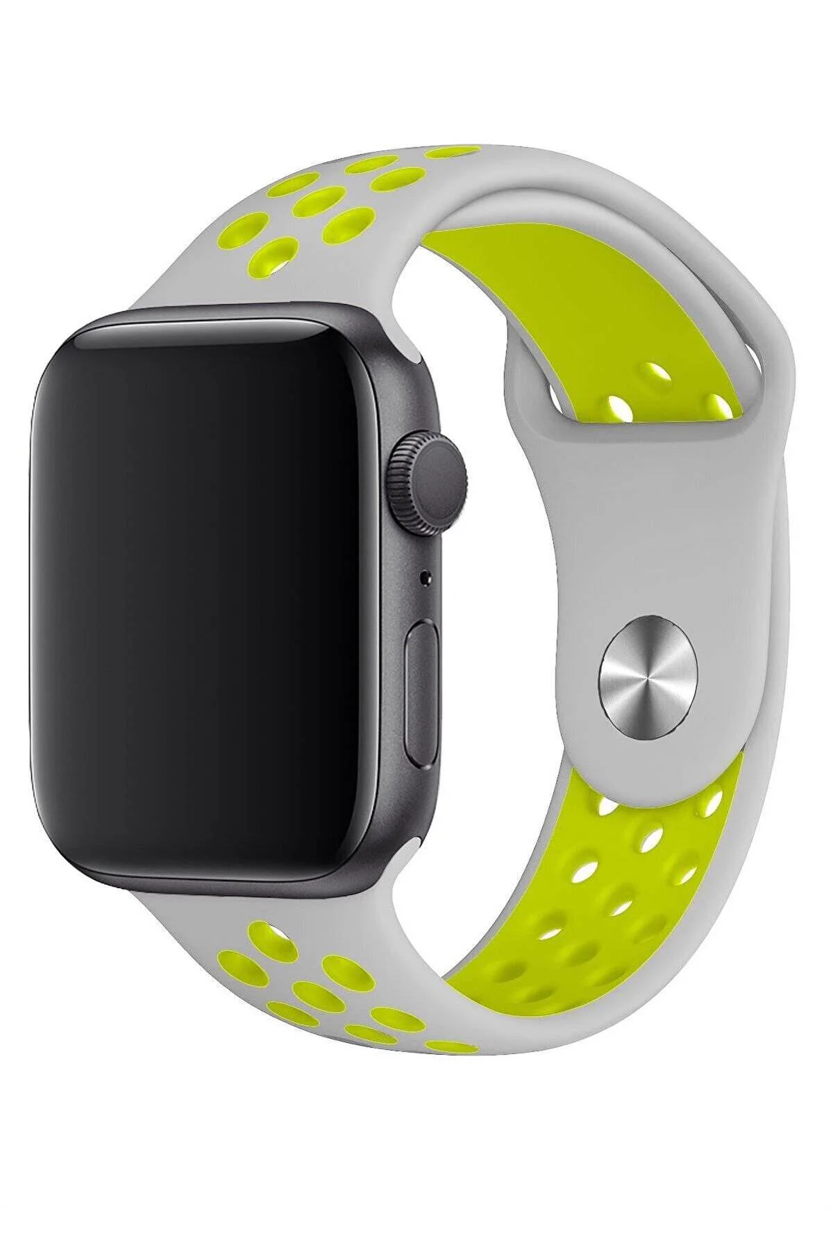 Apple Watch Series 3 38 MM Fileli Kordon Gri-Sarı