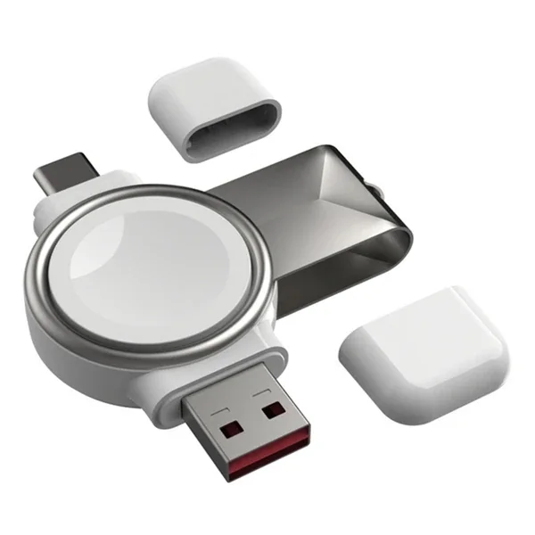 Apple Watch Taşınabilir 2 in 1 USB Type-C Manyetik Şarj Standı