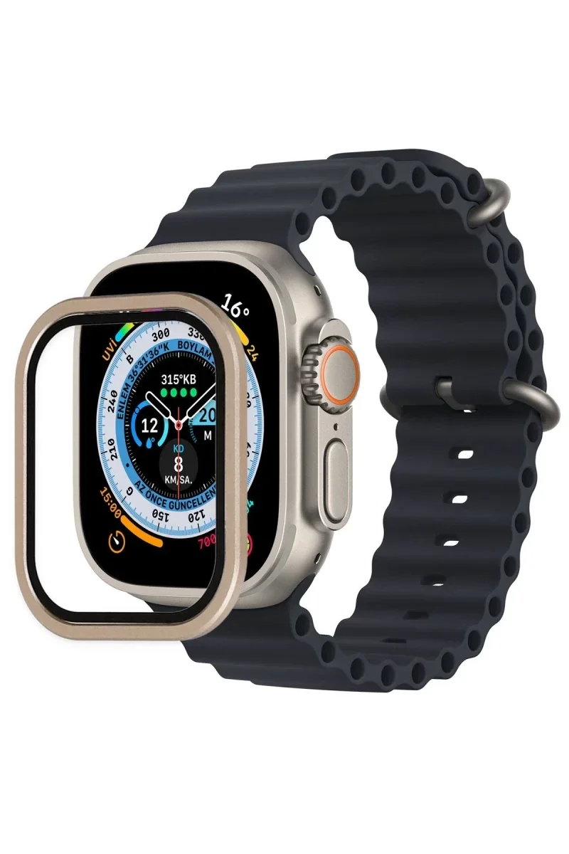 Apple Watch Ultra 49mm Alüminyum Kasa Cam Ekran Koruyucu - Gold Fiyatı, Yorumları ve Özellikleri