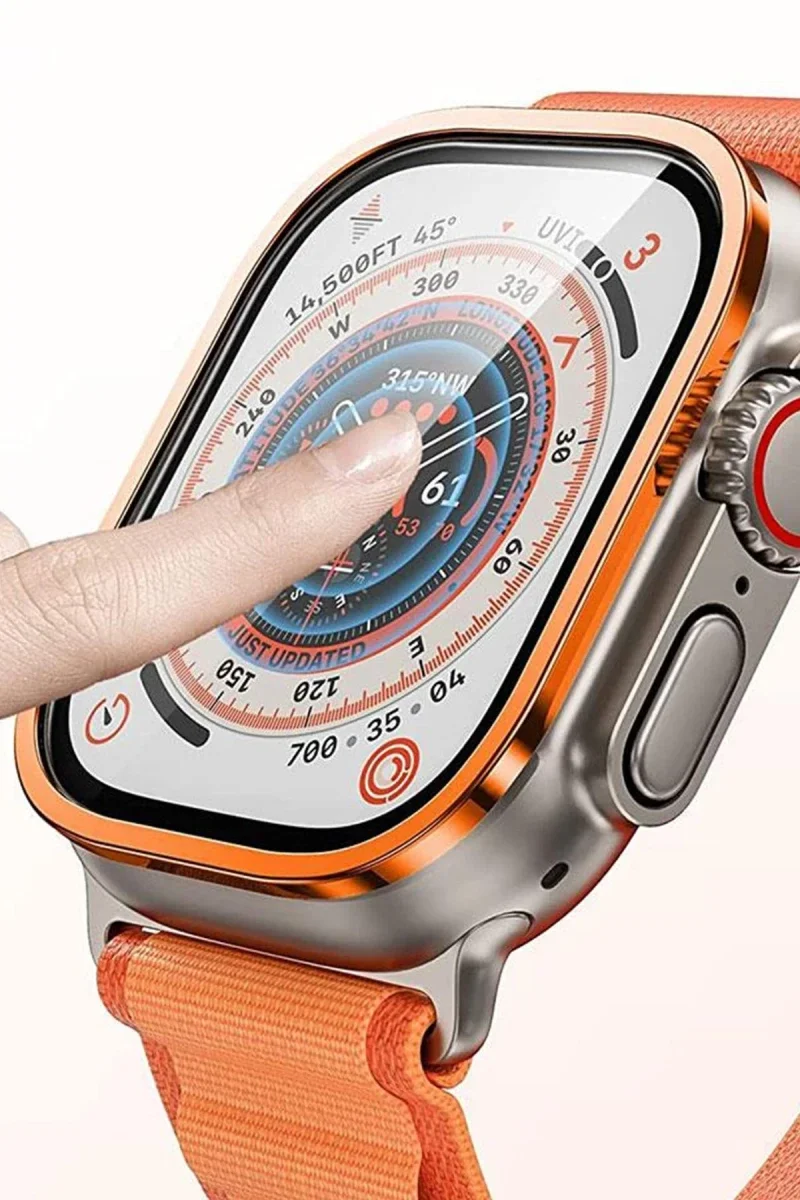 Apple Watch Ultra 49mm Alüminyum Kasa Cam Ekran Koruyucu - Turuncu Fiyatı, Yorumları ve Özellikleri