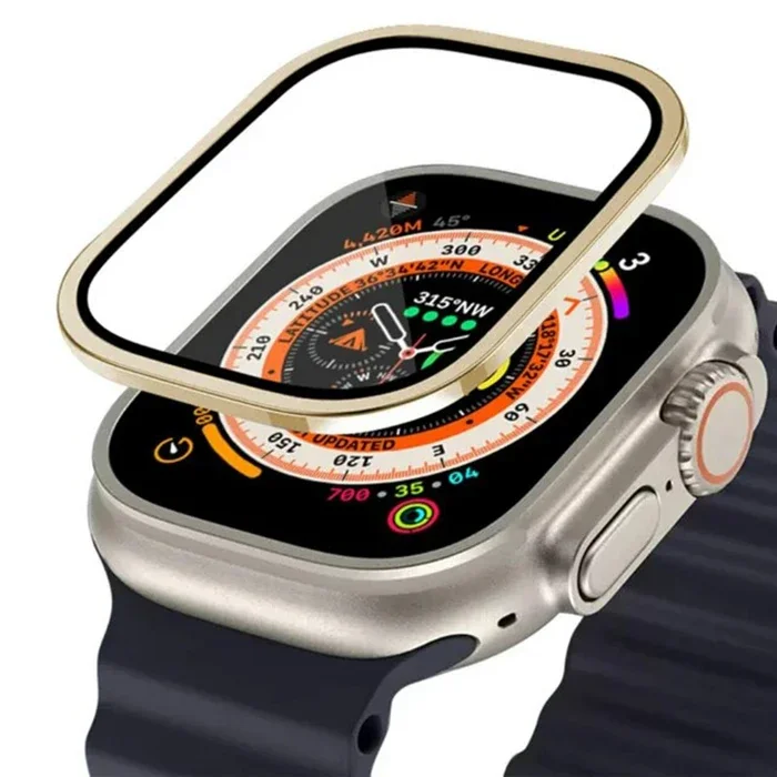 Apple Watch Ultra 49mm Ekran Koruyucu Cam - Darbeye Dayanıklı Temperli