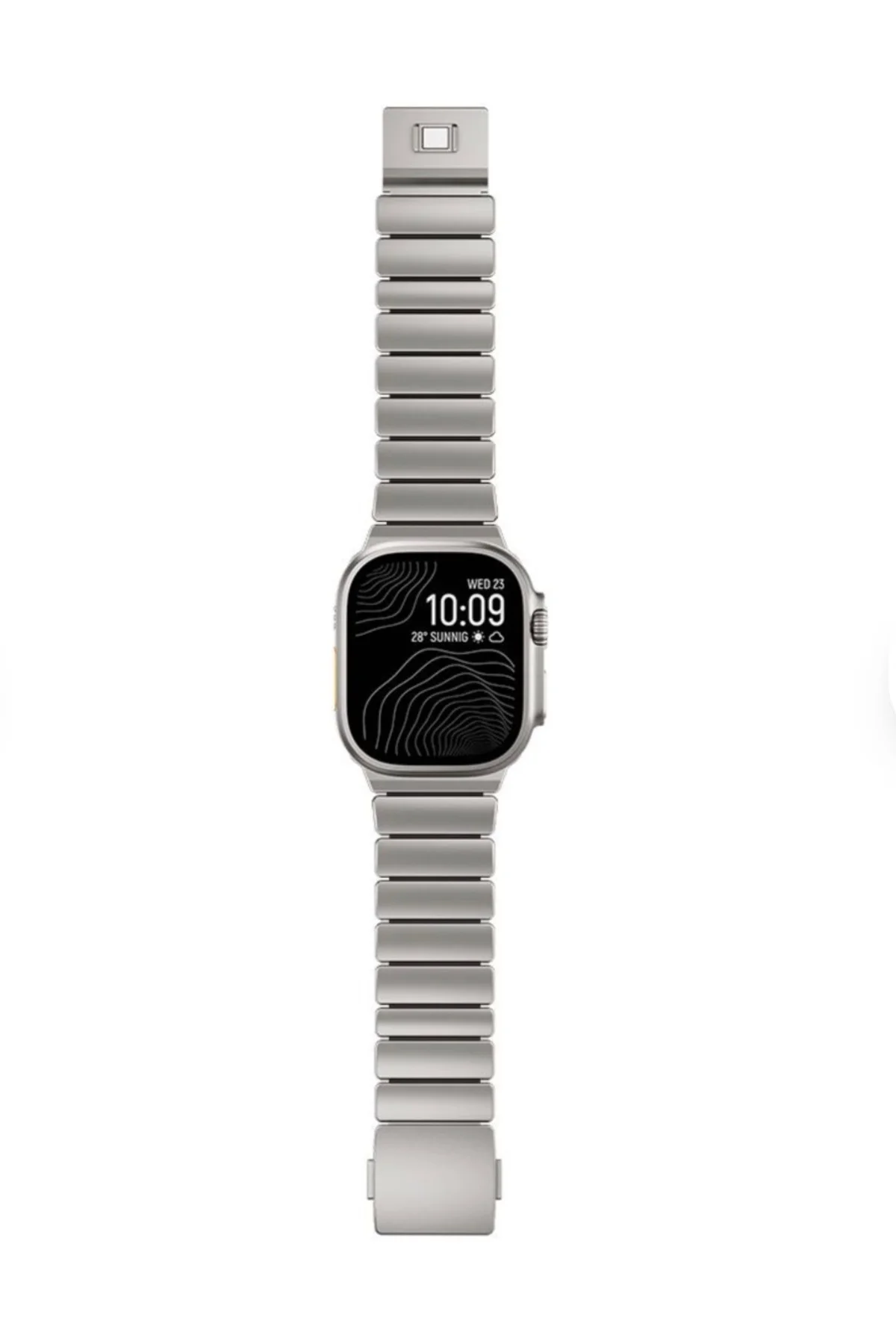 Apple Watch Ultra Uyumlu Titanyum Premium Kordon – Mavi İç Detaylı Üst Segment Seri Apple Watch Ultra Uyumlu Titanyum Premium Kordon – Mavi İç Detaylı Üst Segment Seri