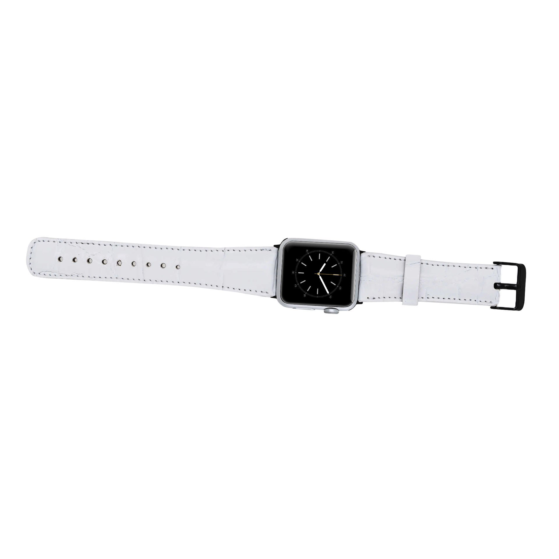 Apple Watch Uyumlu Deri Kordon 42-44-45mm F3 Beyaz Apple Watch Uyumlu Deri Kordon 42-44-45mm F3 Beyaz