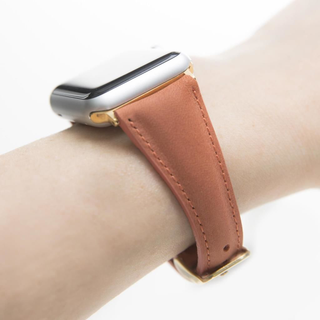 Apple Watch Uyumlu Deri Kordon 42-44-45mm Slim G17 Apple Watch Uyumlu Deri Kordon 42-44-45mm Slim G17
