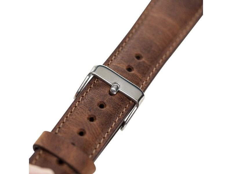 Apple Watch Uyumlu Deri Kordon 42-44-45mm G2 Kahverengi Apple Watch Uyumlu Deri Kordon 42-44-45mm G2 Kahverengi