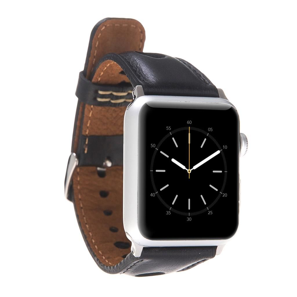 Apple Watch Uyumlu Deri Kordon 42-44-45mm ARK RST1 Apple Watch Uyumlu Deri Kordon 42-44-45mm ARK RST1