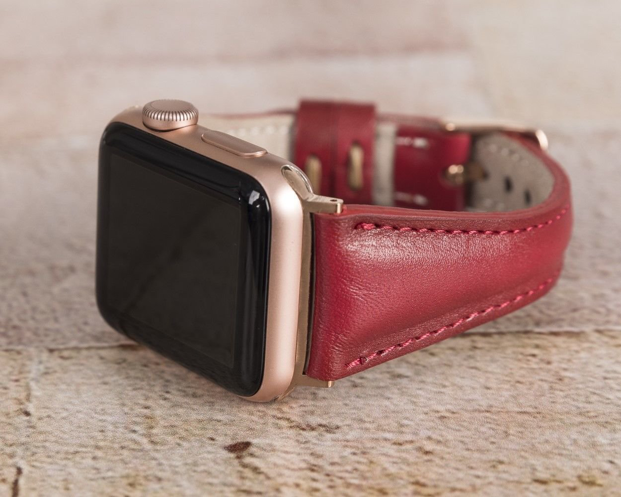 Apple Watch Uyumlu Deri Kordon 42-44-45mm Slim V4EF