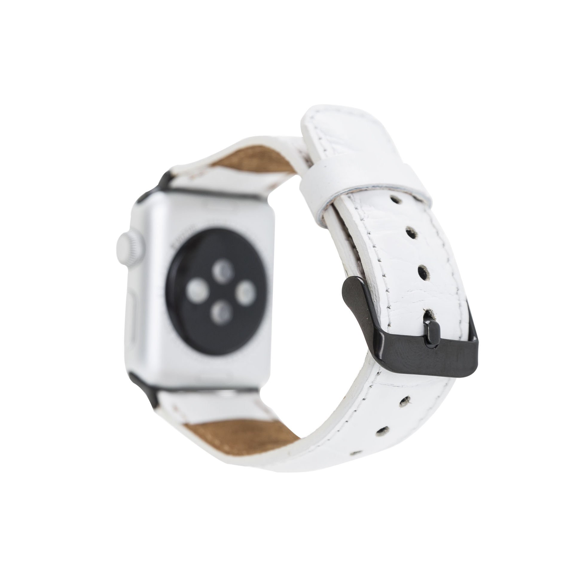 Apple Watch Uyumlu Deri Kordon 42-44-45mm F3 Beyaz Apple Watch Uyumlu Deri Kordon 42-44-45mm F3 Beyaz