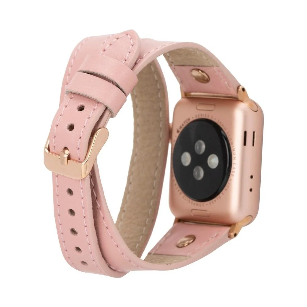 Apple Watch Uyumlu Deri Kordon 42-44-45mm Slim DTRG NU2