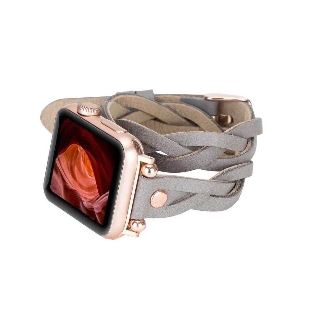 Apple Watch Uyumlu Deri Kordon Peggy 38-40-41mm DTRTRST9