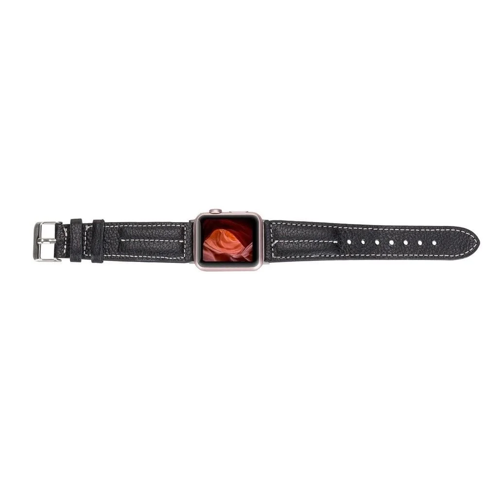 Apple Watch Uyumlu Deri Kordon 42-44-45mm NM3 AS5