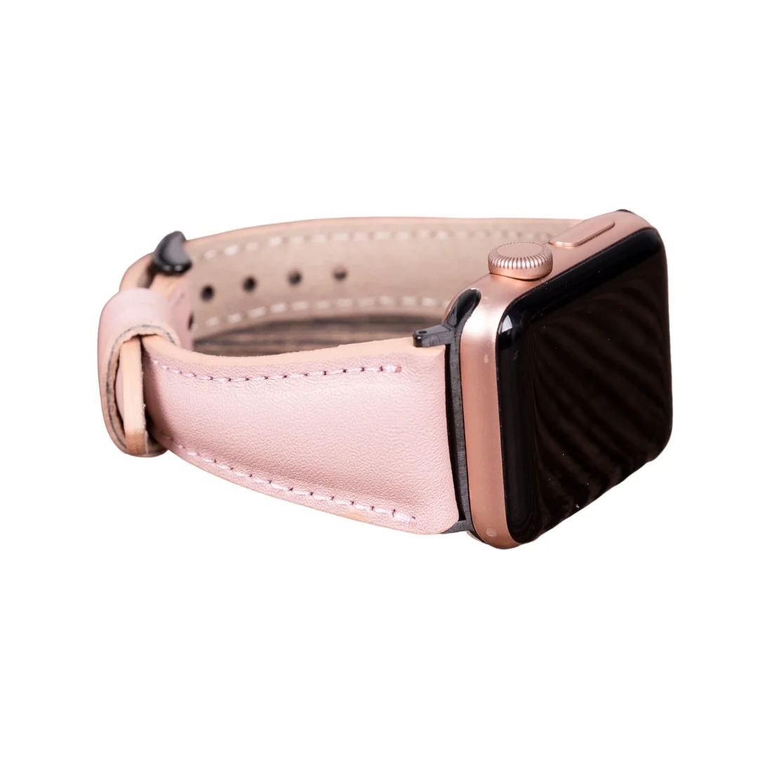 Apple Watch Uyumlu Deri Kordon 42-44-45mm Slim NU2
