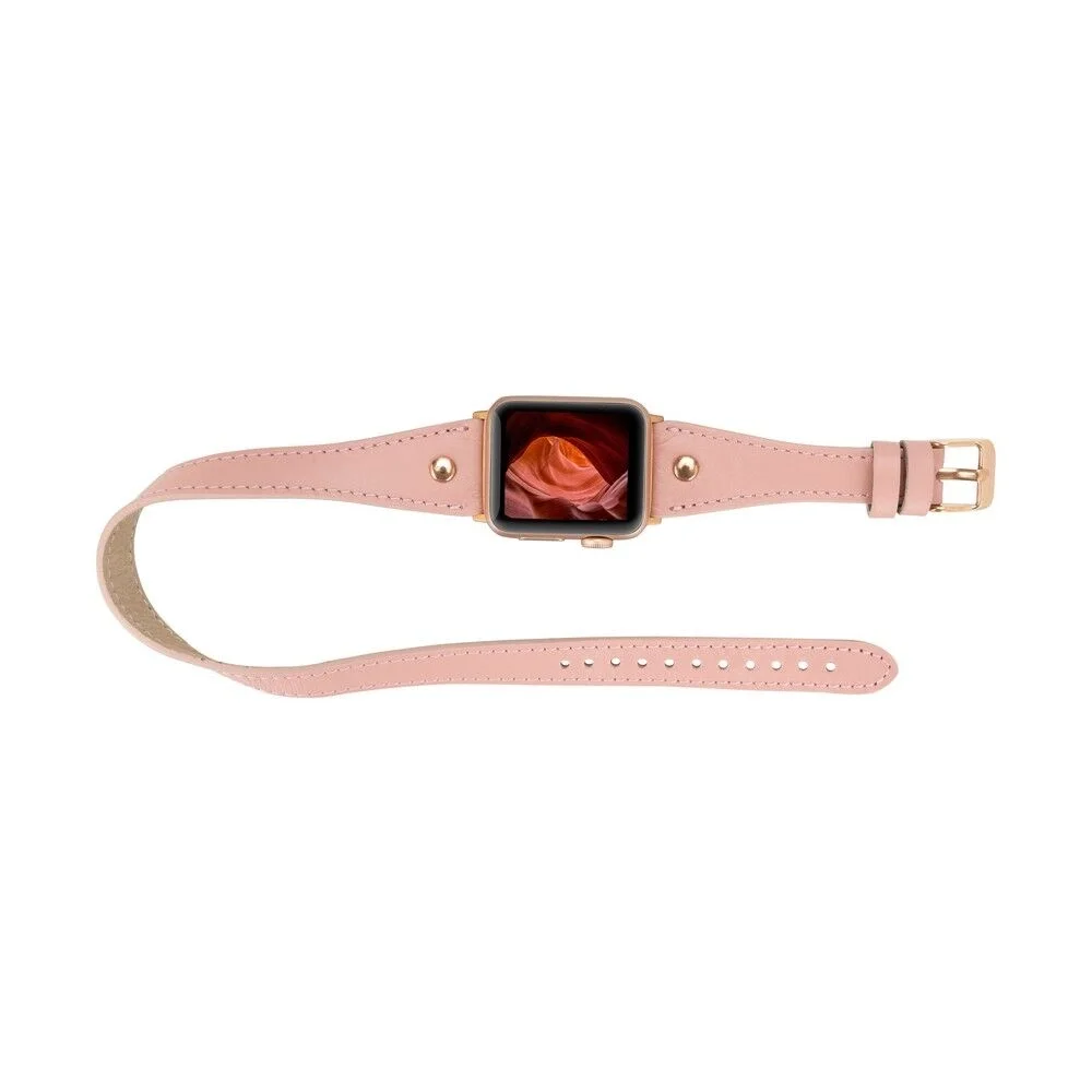 Apple Watch Uyumlu Deri Kordon 42-44-45mm Slim DTRG NU2
