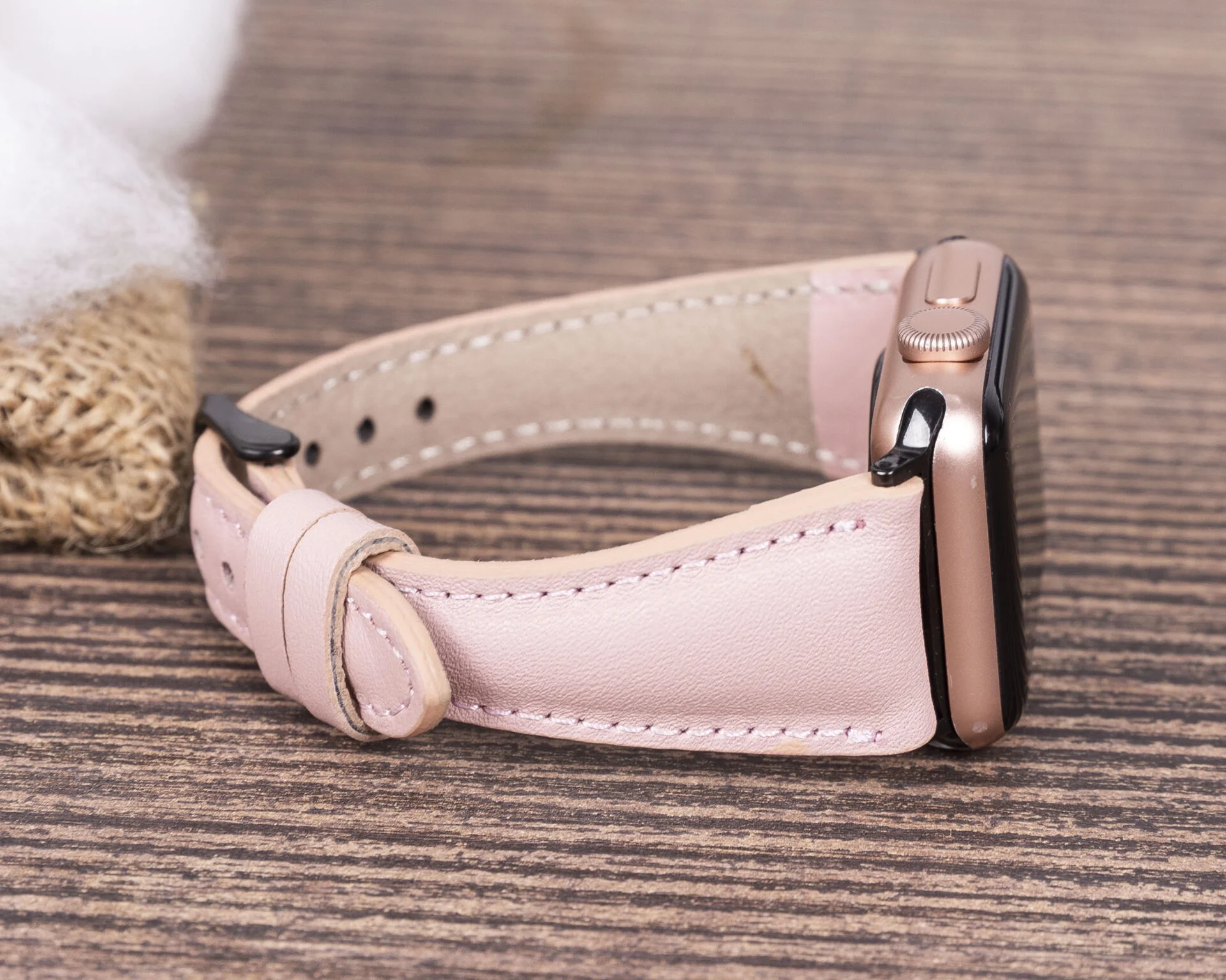 Apple Watch Uyumlu Deri Kordon 42-44-45mm Slim NU2