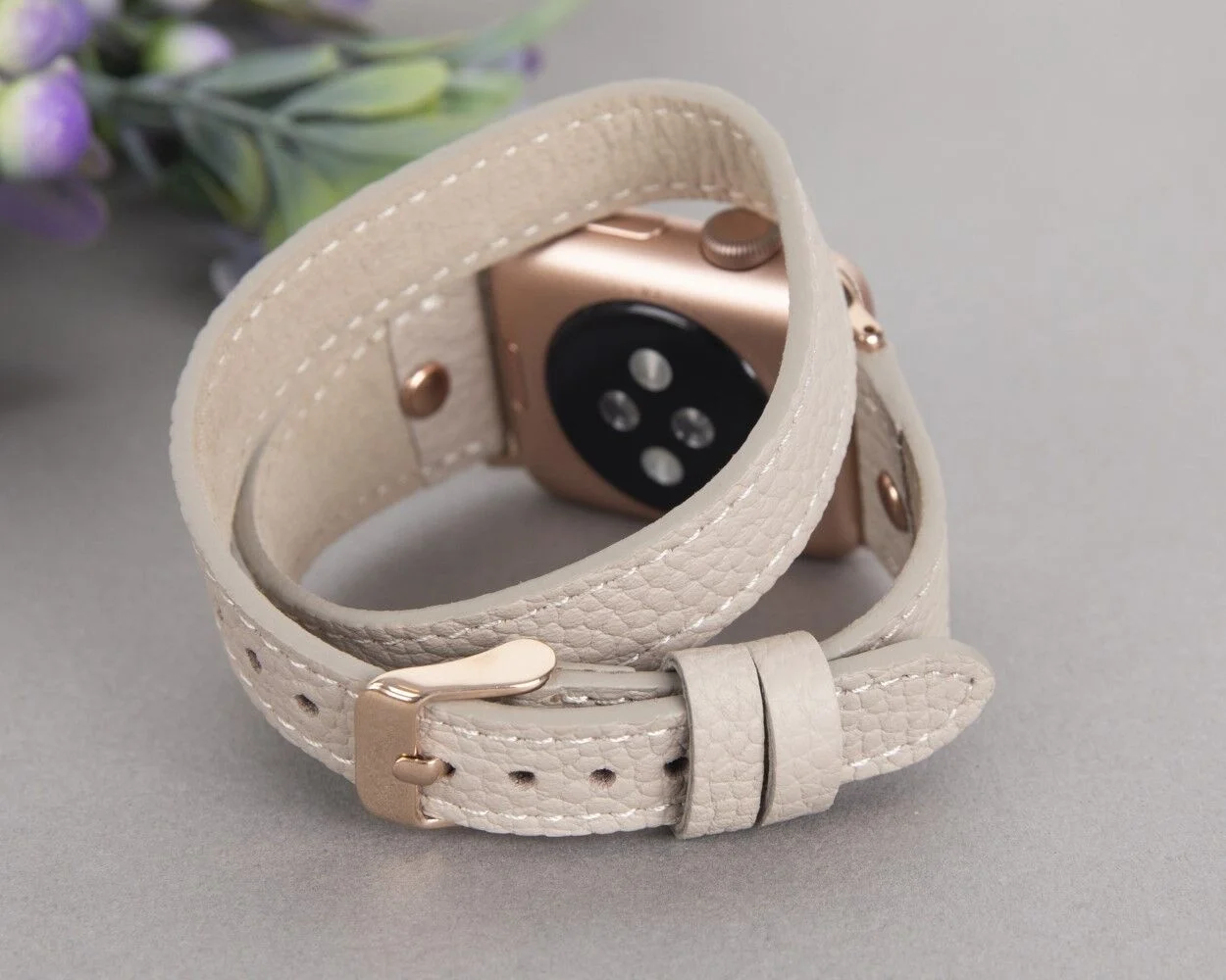 Apple Watch Uyumlu Deri Kordon 42-44-45mm Slim DTRT ERC3 Apple Watch Uyumlu Deri Kordon 42-44-45mm Slim DTRT ERC3